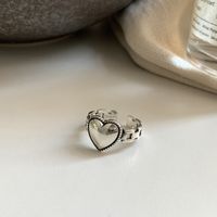 Wholesale Sweet Heart Shape Copper Open Rings main image 1