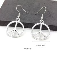 1 Pair Simple Style Geometric Plating Alloy Silver Plated Drop Earrings main image 2