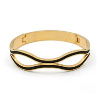 Simple Style Geometric Stainless Steel Plating Gold Plated Men's Bangle sku image 5