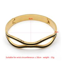 Simple Style Geometric Stainless Steel Plating Gold Plated Men's Bangle main image 2