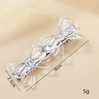 Women's Simple Style Bow Knot Alloy Plastic Hair Clip main image 2