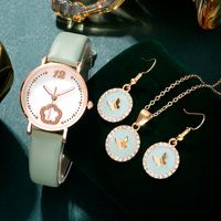 Elegante Lindo Lujoso Bloque De Color Hebilla Cuarzo Relojes De Mujer sku image 3