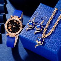 Elegant Cute Luxurious Color Block Buckle Quartz Women's Watches sku image 1