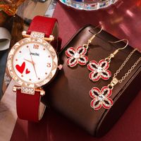 Elegant Luxurious Color Block Buckle Quartz Women's Watches sku image 2