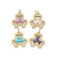 1 Piece Simple Style Shamrock Copper Plating Inlay Jewelry Accessories main image 4