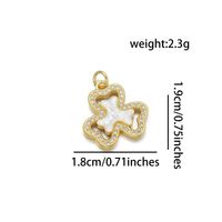 1 Piece Simple Style Shamrock Copper Plating Inlay Jewelry Accessories sku image 4