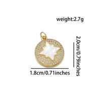 1 Piece Simple Style Star Copper Plating Inlay Jewelry Accessories sku image 4