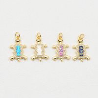 1 Piece Cute Tortoise Copper Plating Inlay Jewelry Accessories main image 3