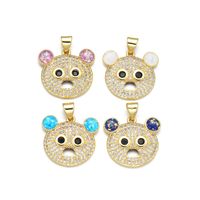 1 Piece Cute Bear Copper Plating Inlay Jewelry Accessories main image 4