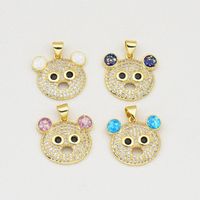 1 Piece Cute Bear Copper Plating Inlay Jewelry Accessories main image 3