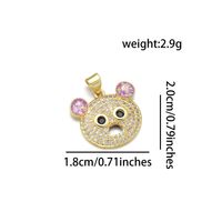 1 Piece Cute Bear Copper Plating Inlay Jewelry Accessories sku image 3