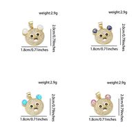 1 Piece Cute Bear Copper Plating Inlay Jewelry Accessories main image 2
