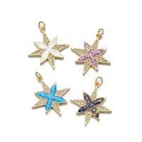 1 Piece Simple Style Snowflake Copper Plating Inlay Jewelry Accessories main image 4