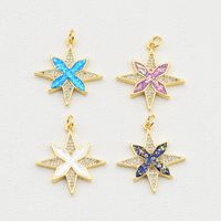 1 Piece Simple Style Snowflake Copper Plating Inlay Jewelry Accessories main image 3