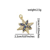 1 Piece Simple Style Snowflake Copper Plating Inlay Jewelry Accessories sku image 1