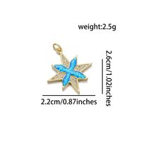 1 Piece Simple Style Snowflake Copper Plating Inlay Jewelry Accessories sku image 2