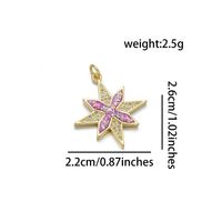 1 Piece Simple Style Snowflake Copper Plating Inlay Jewelry Accessories sku image 3