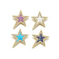 1 Piece Basic Star Copper Plating Inlay Jewelry Accessories main image 4