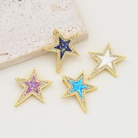 1 Piece Basic Star Copper Plating Inlay Jewelry Accessories main image 1