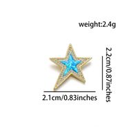 1 Piece Basic Star Copper Plating Inlay Jewelry Accessories sku image 2