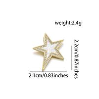 1 Piece Basic Star Copper Plating Inlay Jewelry Accessories sku image 4