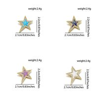 1 Piece Basic Star Copper Plating Inlay Jewelry Accessories main image 2