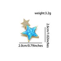 1 Piece Simple Style Star Copper Plating Inlay Jewelry Accessories sku image 2