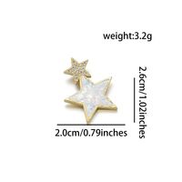 1 Piece Simple Style Star Copper Plating Inlay Jewelry Accessories sku image 4