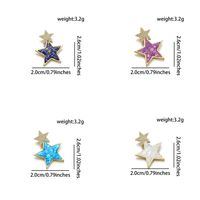 1 Piece Simple Style Star Copper Plating Inlay Jewelry Accessories main image 2