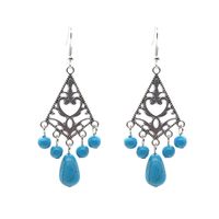 1 Pair Vintage Style Bohemian Geometric Plating Inlay Alloy Resin Drop Earrings main image 7