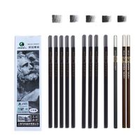 1 Set Solid Color Class Learning Daily Wood Cute Pencil sku image 27