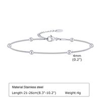 IG Style Geometric 304 Stainless Steel 18K Gold Plated Women's Anklet sku image 1