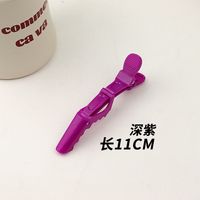 Simple Style Solid Color Plastic Spray Paint Hair Clip sku image 2