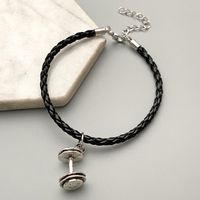 Casual Simple Style Barbell Basketball Alloy Valentine's Day Unisex Bracelets main image 6