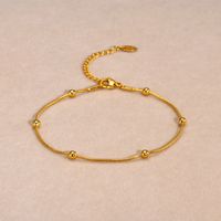 IG Style Geometric 304 Stainless Steel 18K Gold Plated Women's Anklet main image 7