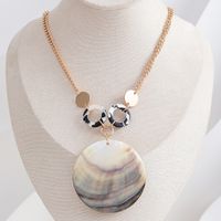 Vacation Beach Shell Alloy Shell 18k Gold Plated Women's Pendant Necklace main image 5