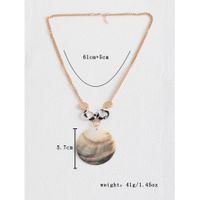Vacation Beach Shell Alloy Shell 18k Gold Plated Women's Pendant Necklace main image 2