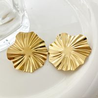 1 Pair Casual Retro Irregular Plating 304 Stainless Steel 14K Gold Plated Ear Studs main image 1