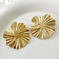 1 Pair Casual Retro Irregular Plating 304 Stainless Steel 14K Gold Plated Ear Studs main image 3