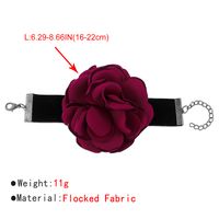 Lady Flower Petal Cloth Flannel Women's Wristband main image 3