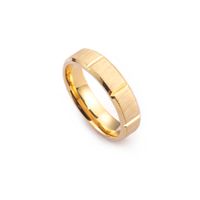 Titanium Steel 18K Gold Plated Simple Style Solid Color Rings main image 10