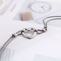 Basic Heart Shape Titanium Steel Pendant Necklace main image 6