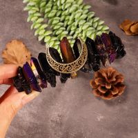 Women's Queen Wedding Handmade Solid Color Alloy Inlay Artificial Crystal Hair Band main image 10