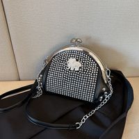 Women's Hot Drill Elephant Basic Classic Style Square Clipped Button Crossbody Bag sku image 4