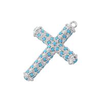 Hip-hop Exaggerated Punk Cross Copper Plating Inlay Zircon 18k Gold Plated Charms main image 5