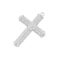 Hip-hop Exaggerated Punk Cross Copper Plating Inlay Zircon 18k Gold Plated Charms main image 6