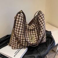 Women's Cloth Plaid Vintage Style Classic Style Square Zipper Underarm Bag main image 10