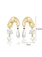 1 Pair Lady French Style Heart Shape Plating Hollow Out Alloy 14k Gold Plated Drop Earrings main image 3