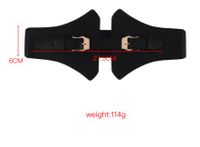 Business Modern Style Oversized Solid Color Pu Leather Buckle Women's Leather Belts main image 2