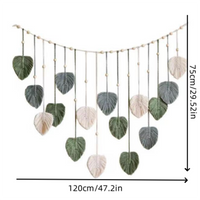 Casual Classical Leaves Cotton Tapestry main image 2
